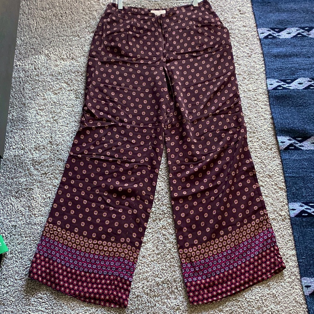Anthropologie high rise wide legged pant